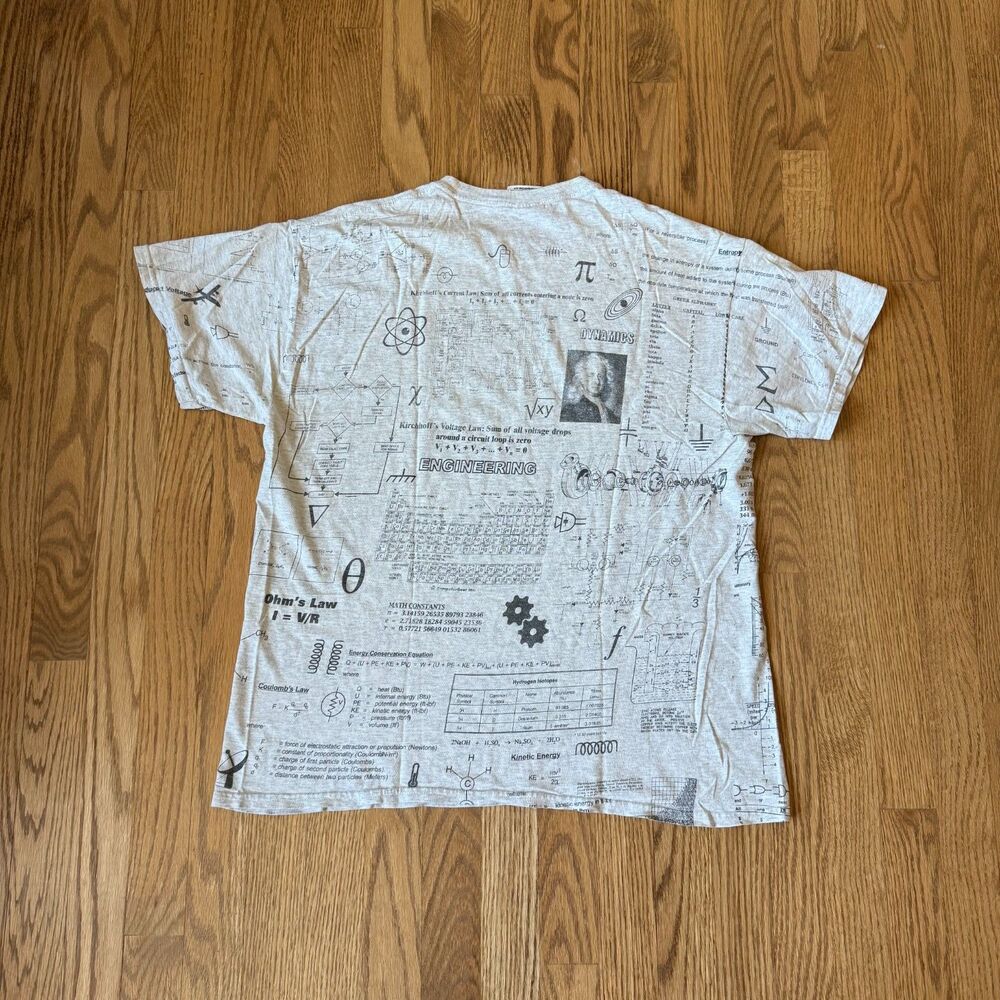 Computer Gear Science Formula All Over Print Vint… - image 2